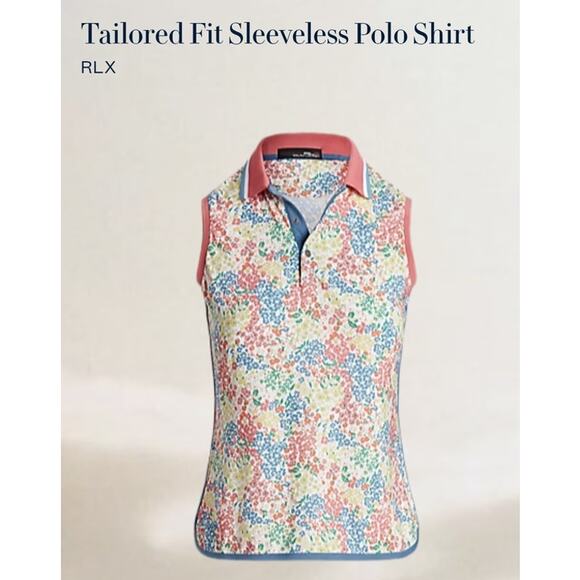 RLX Women’s Tailored Fit Sleeveless Polo Floral Print Small EUC - Picture 10 of 10